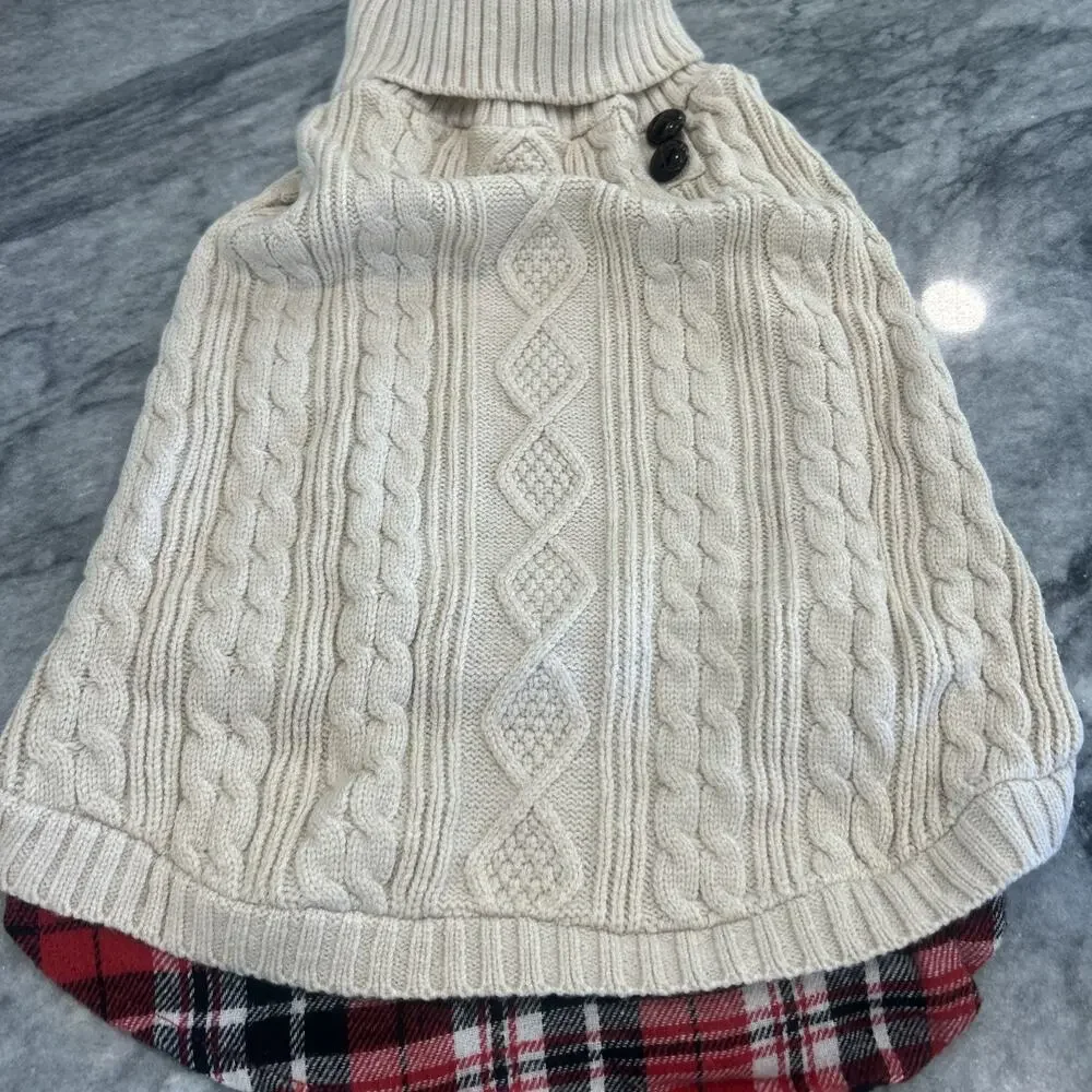 Kyeese Dog Sweater Stretchy Knitwear Medium Dogs Sweater Gingham Patchwork Soft